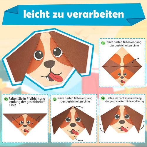 144 Sheet Children's Origami Set, 72-Project Origami Paper Collection, Origami Paper Kit, Art & Craft Toy Travel Essentials Game Activities: Airplanes, Cars, Road Trips