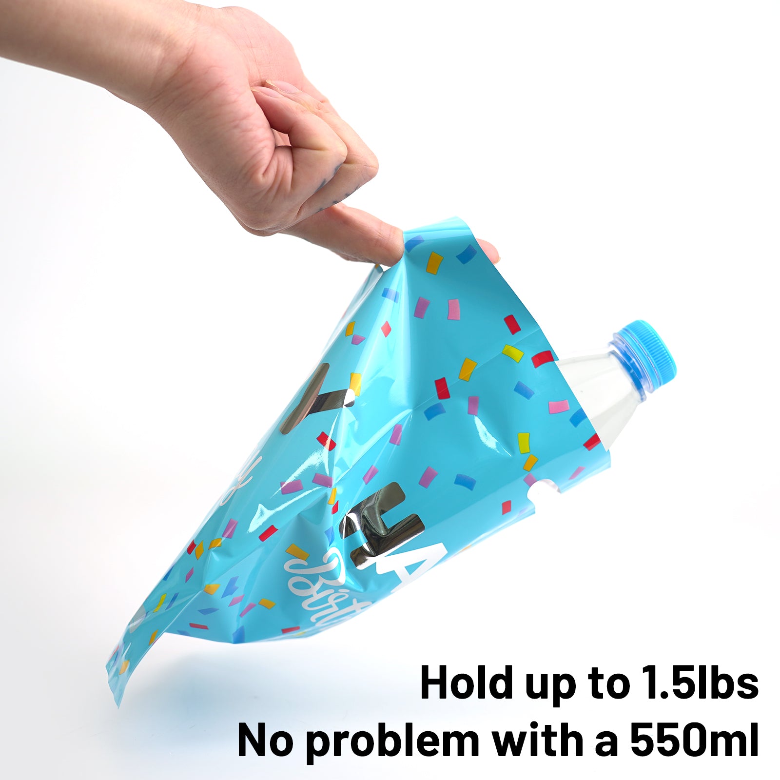 50 piece [Happy Birthday] Party Gift Bags, Small Gift Plastic Snack Bags with Handles, Suitable for Girls and Boys' Birthdays, Parties, Home Decor