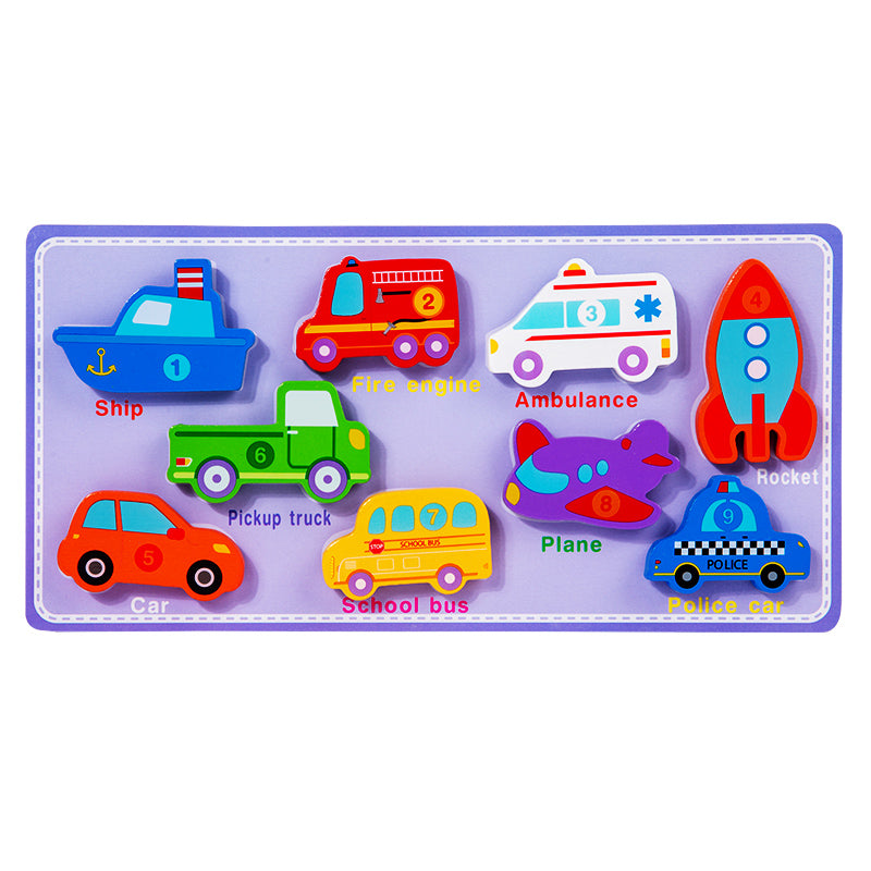 Colorful wooden tear-away toy, a puzzle toy for concentration, stacking, shape and color recognition, with tear-away learning magic tags, the perfect preschool gift.