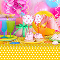 3 Yellow and White Polka Dot Tablecloths - Disposable Plastic Tablecloths, Waterproof Yellow Polka Dot Camping Tablecloths, Suitable for Spring, Birthdays, Parties, Picnics, School, and Wedding Party Decorations