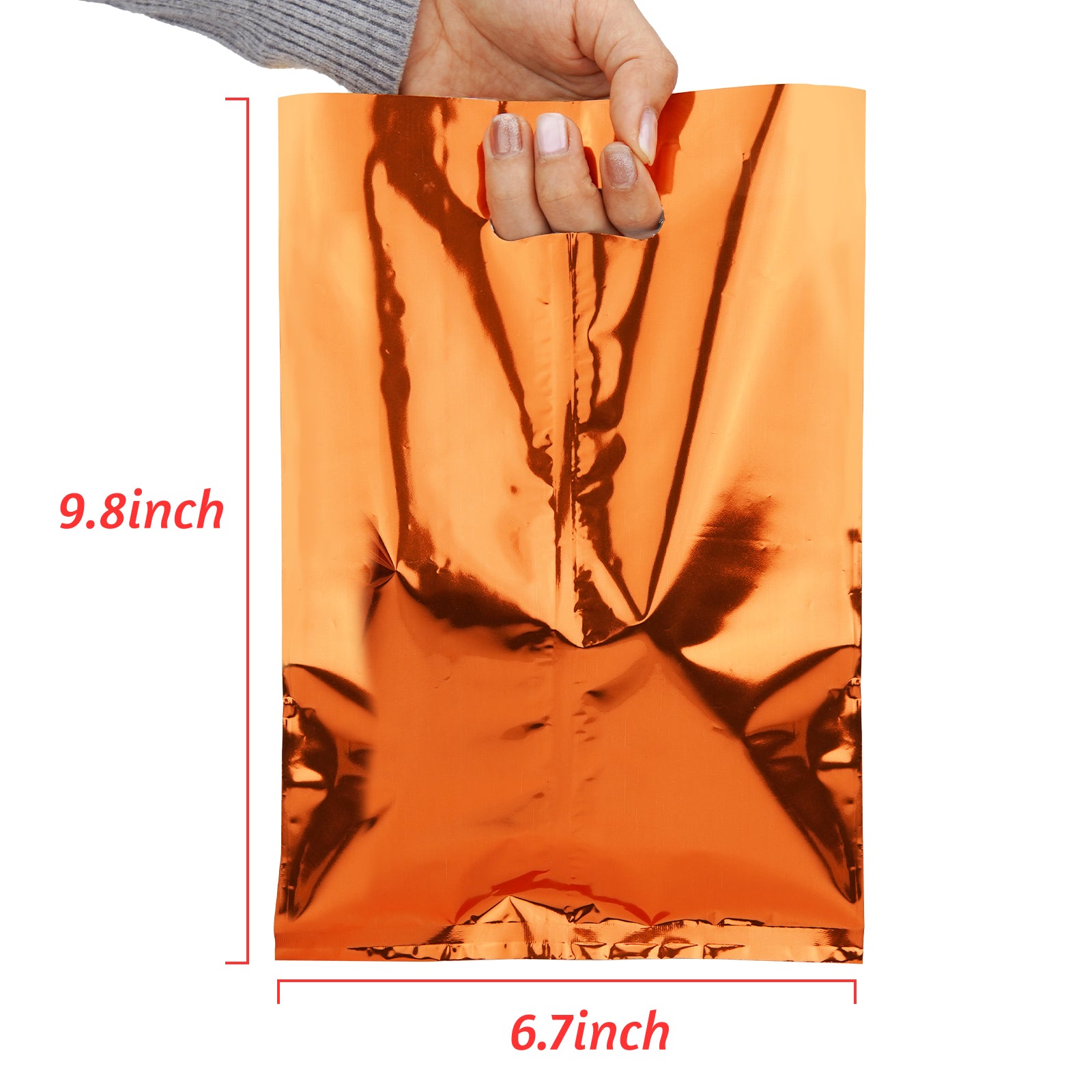 50 piece solid color birthday party gift bags, candy bags (with handles), party snack bags, suitable for birthday parties, wedding party decorations.